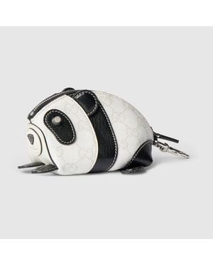 Gucci Panda-Shaped Coin Case - Metallic