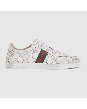 Gucci Stretch Low-Top Trainer, Uk - Metallic