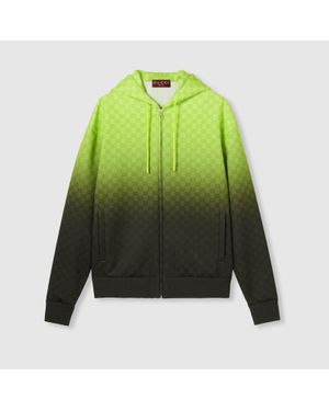 Gucci Printed Light Neoprene Zip Jacket, Ready-To-Wear - Green