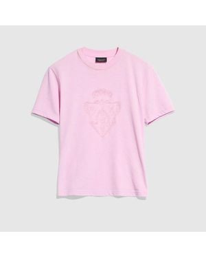 Gucci Cotton Jersey T-Shirt With Print - Pink