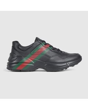 Gucci Rhyton Trainer, Uk - Black