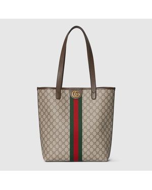Gucci Bolso Tote Ophidia Tamaño Mediano - Multicolor