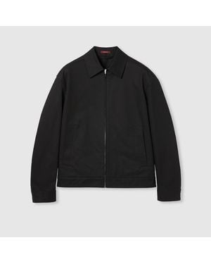 Gucci Compact Cotton Twill Zip Blouson - Black