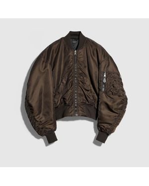 Gucci Veste En Twill De Nylon, Taille - Marron