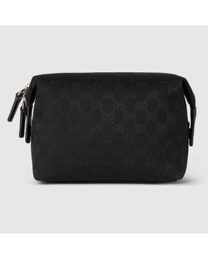 Gucci Gg Canvas Small Toiletry Case - Black