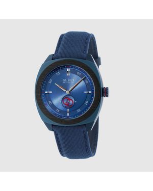 Gucci Interlocking Uhr, 41 Mm - Blau