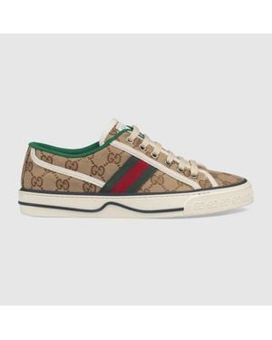 Gucci Tennis 1977 Canvas Trainer - Brown