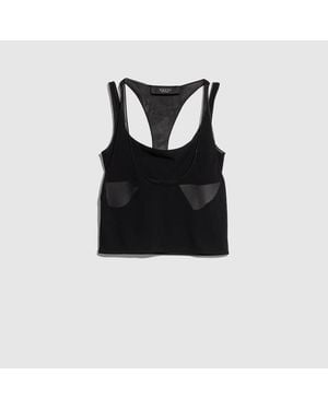 Gucci Light Crêpe Jersey Bralette Set, Size L, Ready-To-Wear - Black