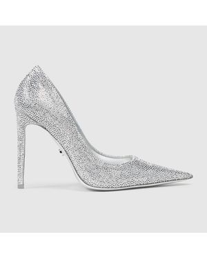 Gucci Donna Crystal Pump, Metal - Metallic