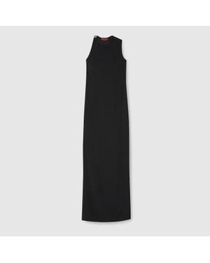 Gucci Abendkleid Mit Doppel G, Größe - Schwarz