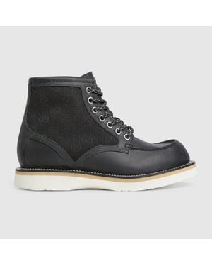 Gucci Stivaletto Uomo Stringato, Taglia - Nero