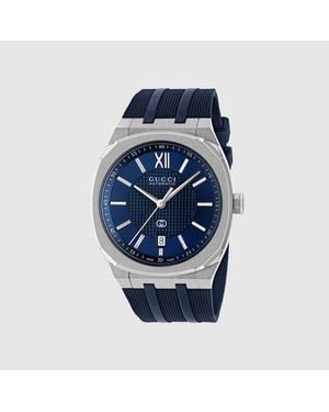 Gucci 25H Watch, 40Mm, Steel - Blue