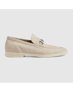 Gucci Herrenloafer Mit Horsebit, Grösse - Weiß
