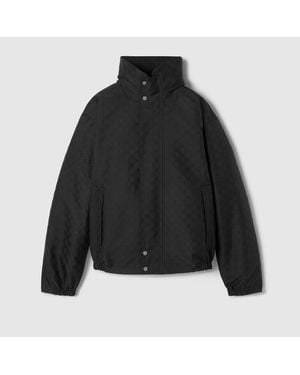 Gucci Reversible Cotton Ripstop Zip Jacket - Black