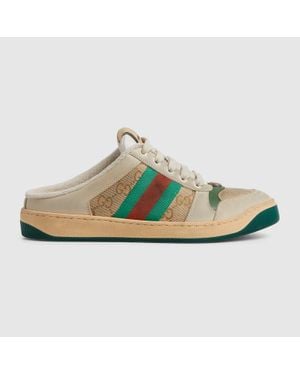 Gucci Screener Mule, Size 35 It - Green