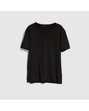 Gucci Printed Cotton Jersey T-Shirt, Size L, Ready-To-Wear - Black