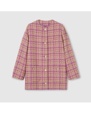 Gucci Wool Bouclé Jacket - Pink