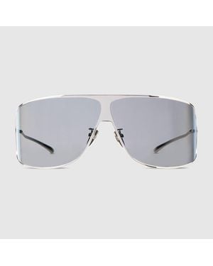 Gucci Mask Frame Sunglasses - Grey