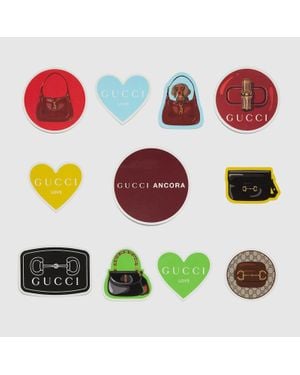 Gucci Adesivi Per Bagagli Handbags - Bianco