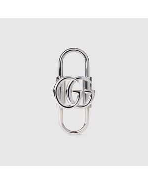 Gucci Key Chain With Double G - Metallic