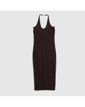 Gucci Viscose Crêpe Jersey Dress With Horsebit, Size Xl, Ready-To-Wear - Black