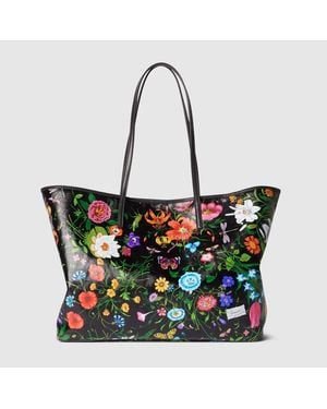 Gucci Tribeca Large Tote Bag, Fabric - Black
