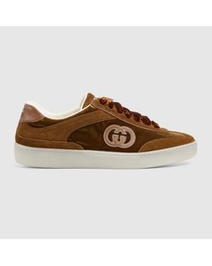 Gucci G75 Trainer, Size 34 It - Brown