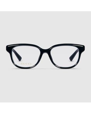 Gucci Rechteckiges Brillengestell - Schwarz