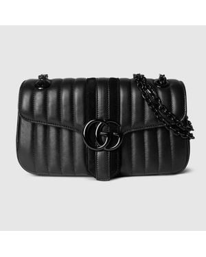 Gucci Sac À Épaule Jetset Gg Marmont Moyen Format - Schwarz
