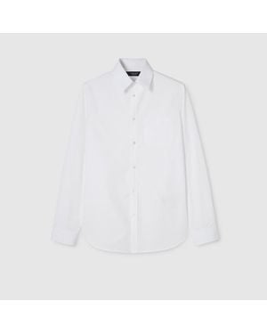 Gucci Cotton Poplin Shirt With Embroidery - White