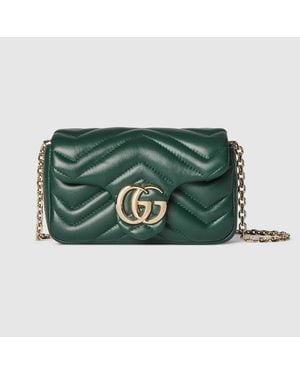 Gucci Minibolso De Hombro Gg Marmont - Verde