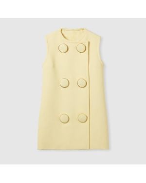 Gucci Weste Mit Maxi-Knöpfen, Grösse - Gelb