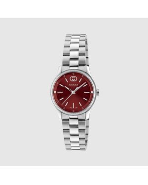 Gucci G-Timeless Watch, 29Mm, Steel - Red