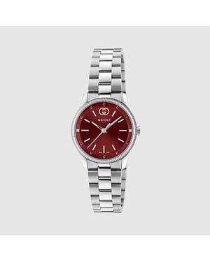 Gucci G-Timeless Watch, 29Mm, Steel - Red
