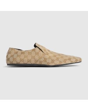 Gucci Cupertino Loafer, Gg Canvas - Natural