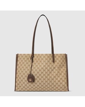 Gucci Großer Shopper Mit Charm - Natur