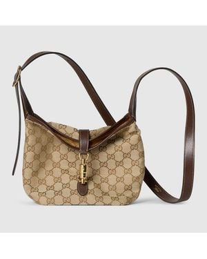 Gucci Gg Mini Bag, Gg Canvas - Metallic