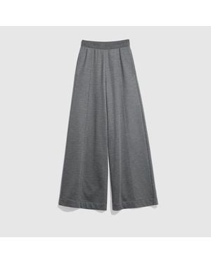 Gucci Cotton Silk Jersey Leisure Trousers - Grey