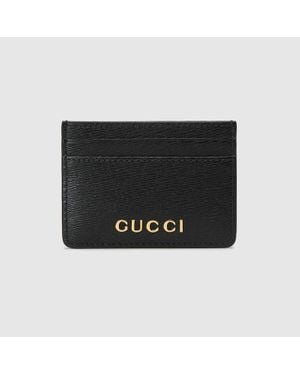 Gucci Portacarte Con Logo - Nero