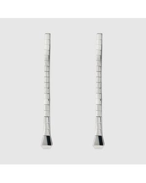 Gucci Chiodo Long Earrings - White