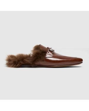 Gucci Casanova Mule, Uk - Brown