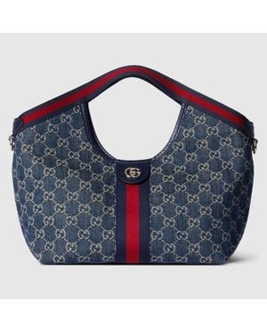 Gucci Bolso Tote Giglio Tamaño Pequeño - Azul