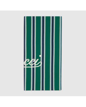 Gucci Stranddecke Aus Baumwolljacquard - Grün