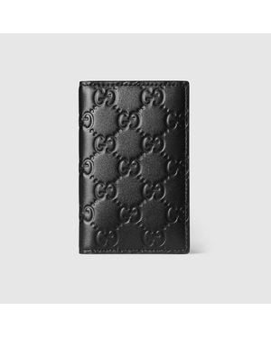 Gucci Gg Emblem Card Case - Black
