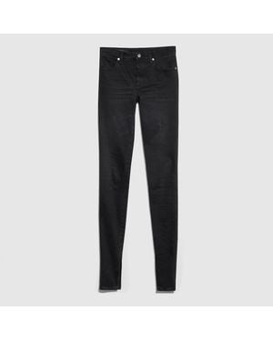 Gucci Pantalón Skinny De Denim De Algodón Lavado, Talla - Negro