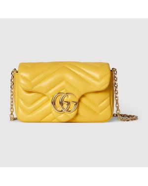 Gucci Minibolso Gg Marmont - Amarillo
