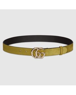 Gucci Cintura Gg Marmont, Taglia 100 - Nero