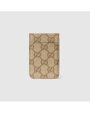 Gucci Essence Classic Magnetic Card Case - Natural