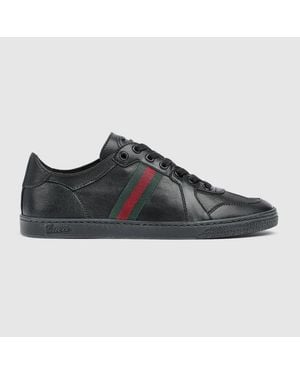 Gucci Stretch Low-Top Trainer, Uk - Black