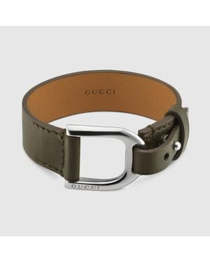 Gucci Staffa Bracelet - Brown